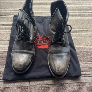 Freebird Distressed Black Leather Boots